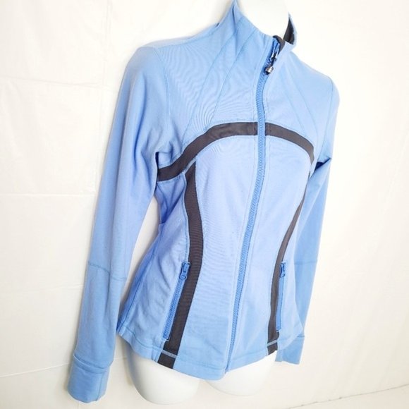 Lululemon Define Jacket - Blue and Charcoal